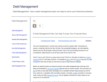 Tablet Screenshot of debtmanagement101.info